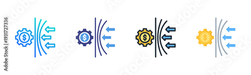 Resilience Icon Set Vector Collection Isolated In Black And White