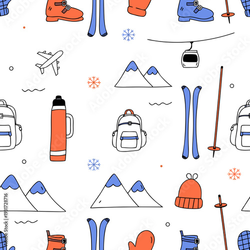 vector set of camping icons