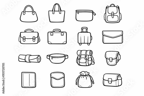 Cover simple generation wrap vector backpack carrier pack sleeve silhouette icon tote