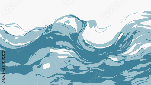 Vector Vivid Water Captures the Fluid Dynamics, Play of Light Across the Surface of a Dynamic Aquatic Scene.