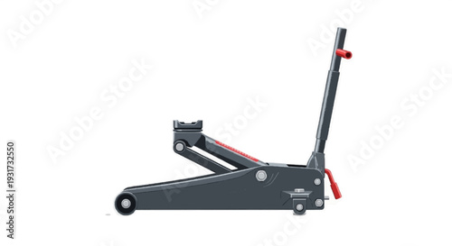 Hydraulic Floor Jack Isolated for Automotive Repair and Garage Equipment