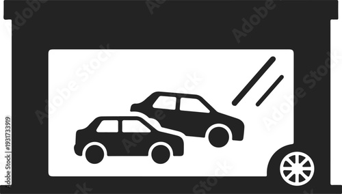 car accident vector illustration flat design