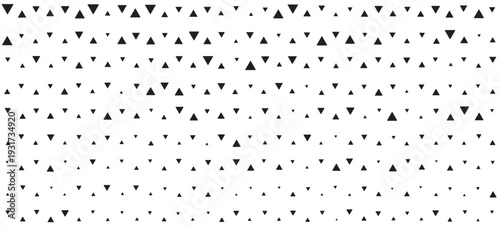 Abstract geometric black and white deco art halftone hexagone and triangle print pattern. vector eps10