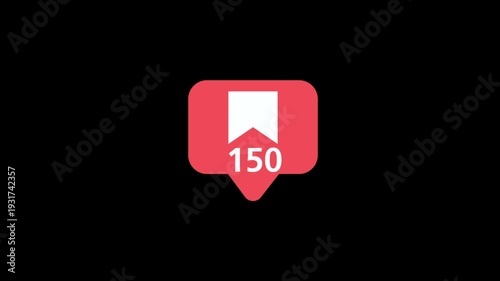 social media numbers increase animation