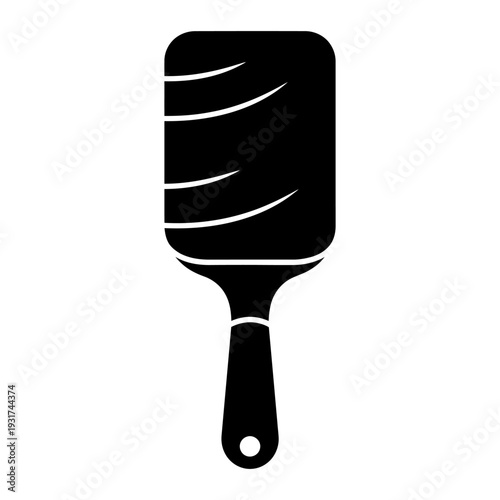 Lint roller icon black silhouette for pet hair removal and clothing care