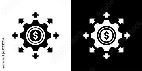 Scalability Icon Set Vector Collection Isolated In Black And White