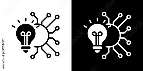 Disruptive Innovation Icon Set Vector Collection Isolated In Black And White