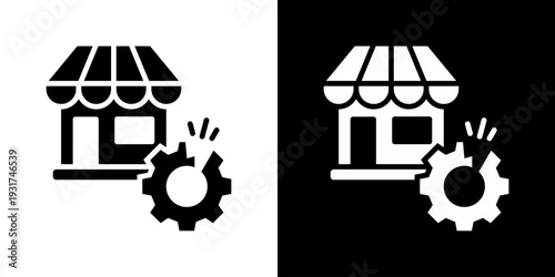 Disruption Icon Set Vector Collection Isolated In Black And White