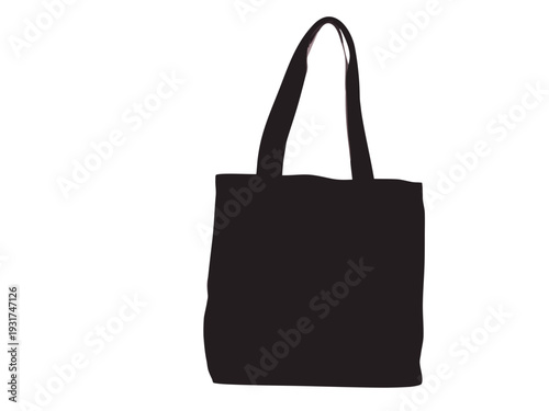 Elegant black tote bag with sturdy straps for daily use