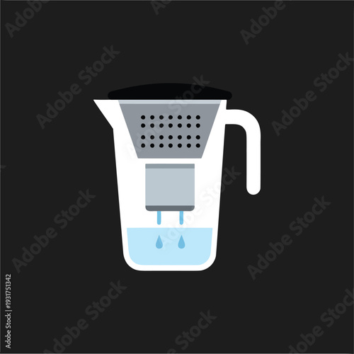Clean Water Filter Jug Icon