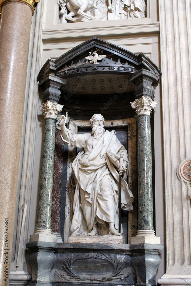 Fototapeta premium Statue of Saint Paul apostle August 2024