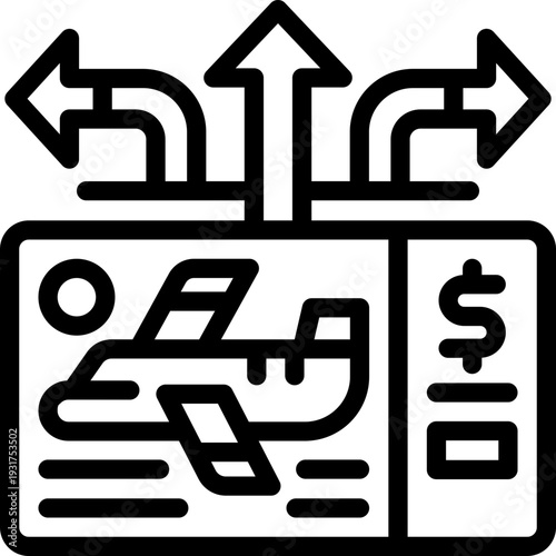 flexibility line icon. Clean and minimalist vector icon for websites, mobile apps, presentations, and logos. Fully scalable and customizable for any project.