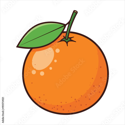 illustration of an orange fruit