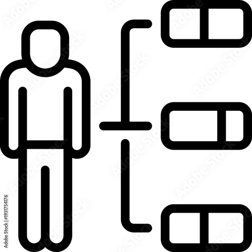 skill line icon. Clean and minimalist vector icon for websites, mobile apps, presentations, and logos. Fully scalable and customizable for any project.