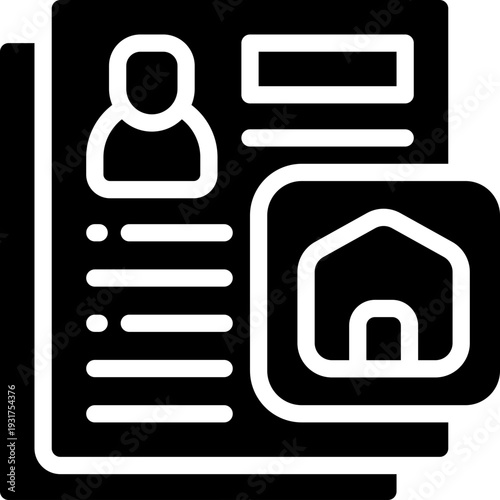 personal data glyph icon. Strong and solid vector icon for websites, mobile interfaces, presentations, and visual branding. High quality and easy to edit.