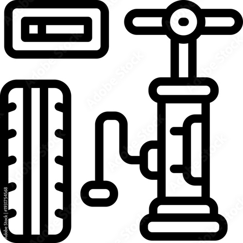 air pump line icon. clean and minimalist vector icon for websites, mobile apps, presentations, and logos. fully scalable and customizable for any project.