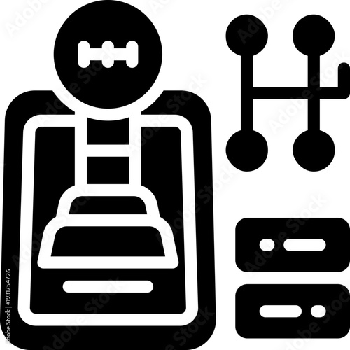 manual transmission glyph icon. strong and solid vector icon for websites, mobile interfaces, presentations, and visual branding. high quality and easy to edit.