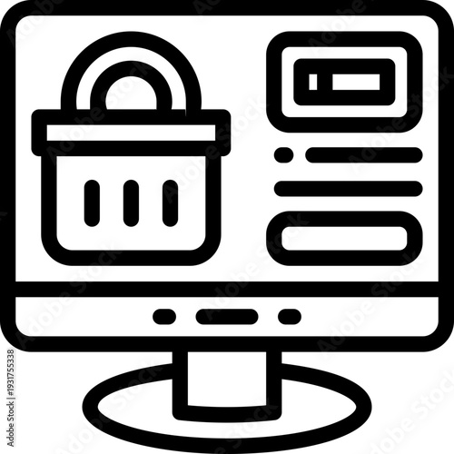 online donation line icon. Clean and minimalist vector icon for websites, mobile apps, presentations, and logos. Fully scalable and customizable for any project.