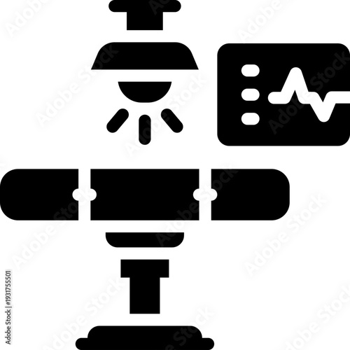 surgery room glyph icon. Strong and solid vector icon for websites, mobile interfaces, presentations, and visual branding. High quality and easy to edit.