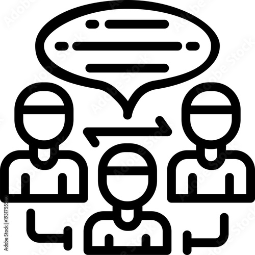 communication line icon. Clean and minimalist vector icon for websites, mobile apps, presentations, and logos. Fully scalable and customizable for any project.