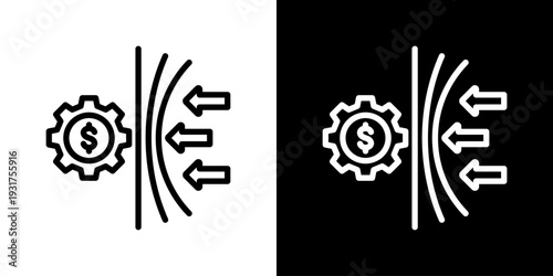 Resilience Icon Set Vector Collection Isolated In Black And White