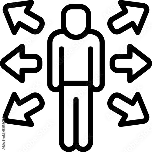 ability line icon. Clean and minimalist vector icon for websites, mobile apps, presentations, and logos. Fully scalable and customizable for any project.