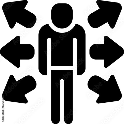 ability glyph icon. Strong and solid vector icon for websites, mobile interfaces, presentations, and visual branding. High quality and easy to edit.