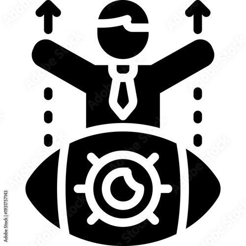 vision glyph icon. Strong and solid vector icon for websites, mobile interfaces, presentations, and visual branding. High quality and easy to edit.