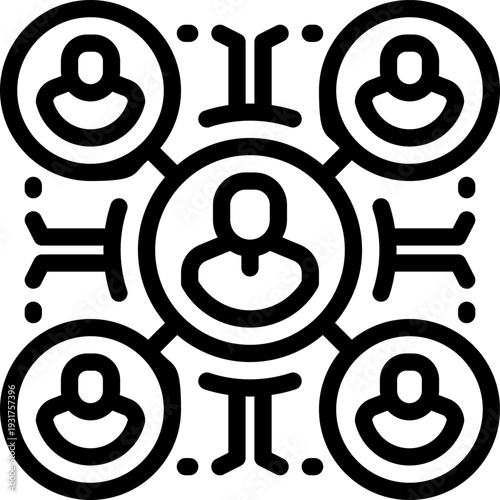 connection line icon. Clean and minimalist vector icon for websites, mobile apps, presentations, and logos. Fully scalable and customizable for any project.