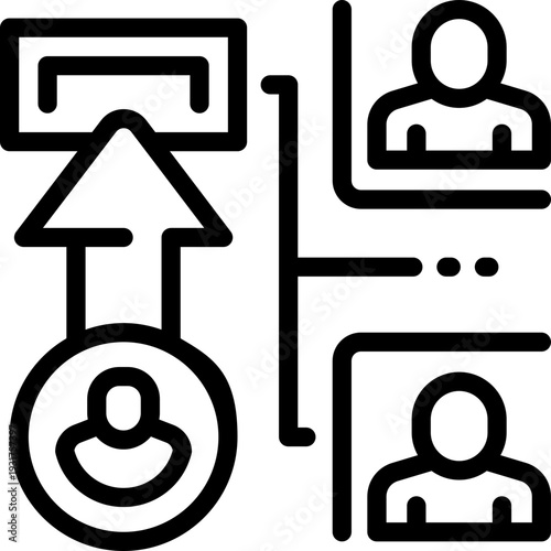 resource line icon. Clean and minimalist vector icon for websites, mobile apps, presentations, and logos. Fully scalable and customizable for any project.