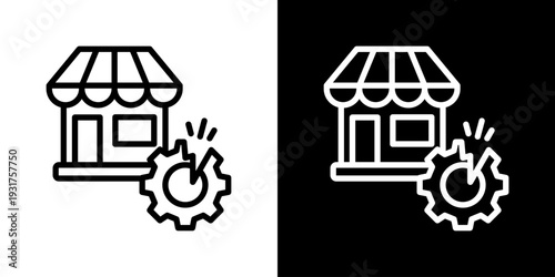 Disruption Icon Set Vector Collection Isolated In Black And White