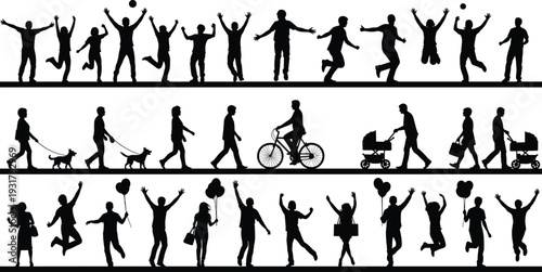 Black silhouette of a rocket launching into space with clouds and stars, startup success and innovation concept icon, isolated set,