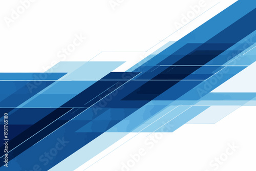 Polígonos geométricos futuristas en azul