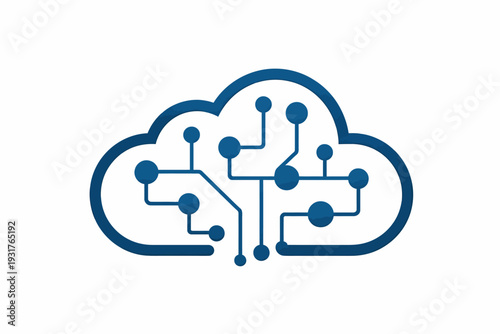 Nube con red de inteligencia artificial