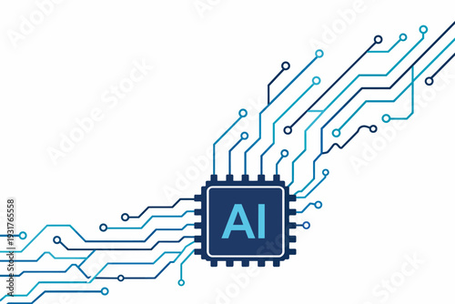 Procesador microchip con circuitos AI