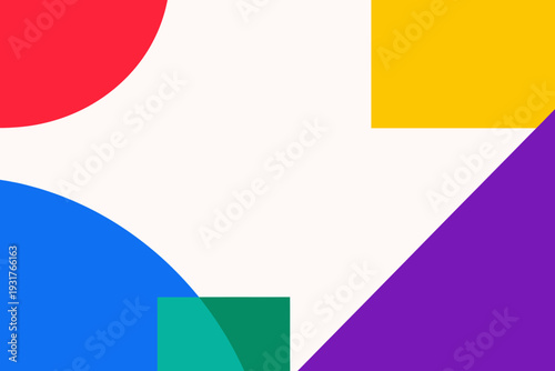 Bloques de color contrastados