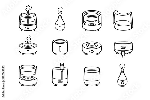 Base icon vector diffuser fine usb functional refill housing indicator tool control