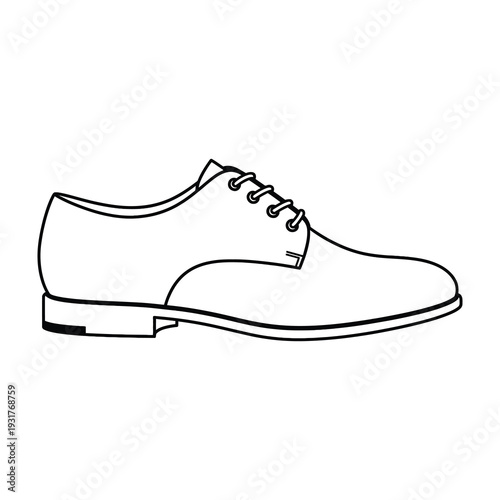 Elegant lace up shoe in minimalist style for formal occasions