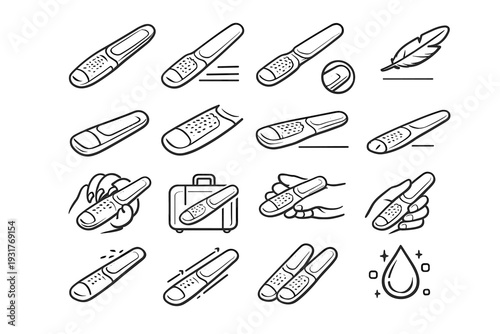 Nail vector animal buffer icon strip gentle textured accessory coating file ergonomic