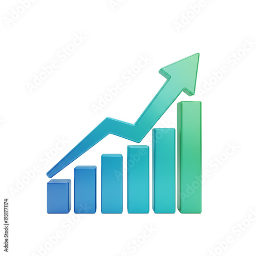 Free Download Growth chart illustrating upward financial or performance trends with increasing bar heights isolated on transparent background - GFXLoad