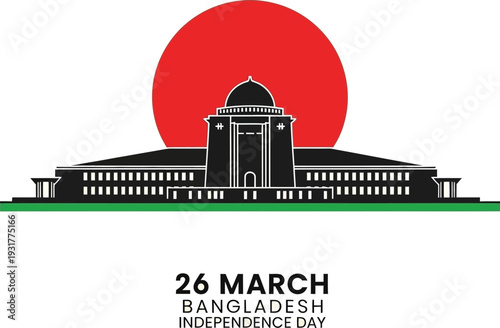 Bangladesh Independence Day 26 March Vector Illustration with National Flag and Patriotic Design