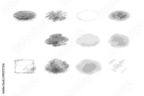 Imperfect hint vector faint shape rubbed haze icons icon blurred smeared gentle
