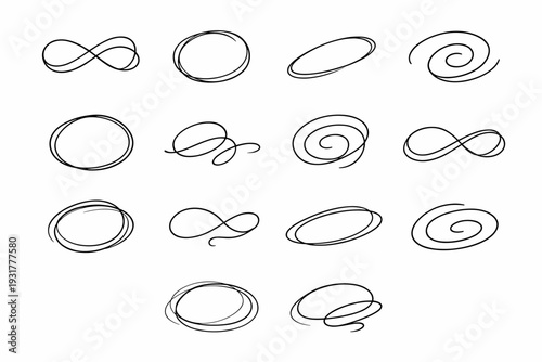 Icon generation spiral simple circular loop image trace looped orbit airy mark