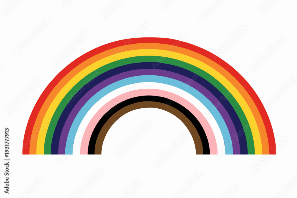 Fototapeta premium Simple rainbow colors design