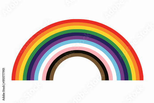 Simple rainbow colors design