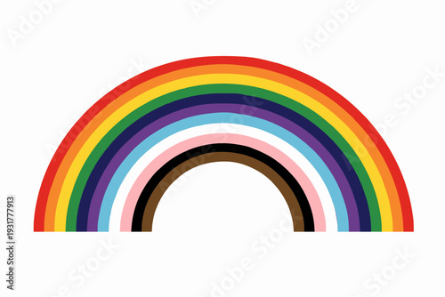 Simple rainbow colors design