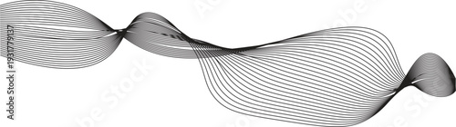 Abstract waveform pattern with oscillating lines