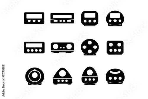 Vector image cooking compact icon simple timer unit countdown aid digital generation