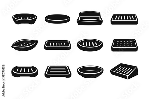 Holder rest bathroom icon generation filled smooth solid soap vector simple image