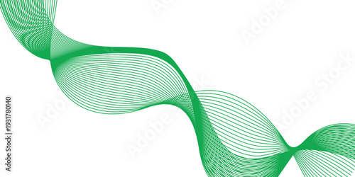 Green dna double helix structure illustration